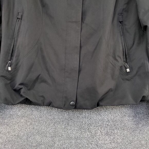 Obermeyer Women's Full Zip Thermore Insulated Ski Jacket Black Size 10 Winter - Picture 3 of 16